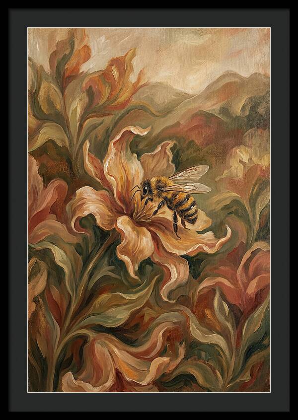 Bee Landing On Flower
