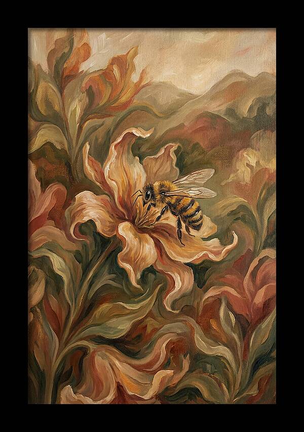 Bee Landing On Flower