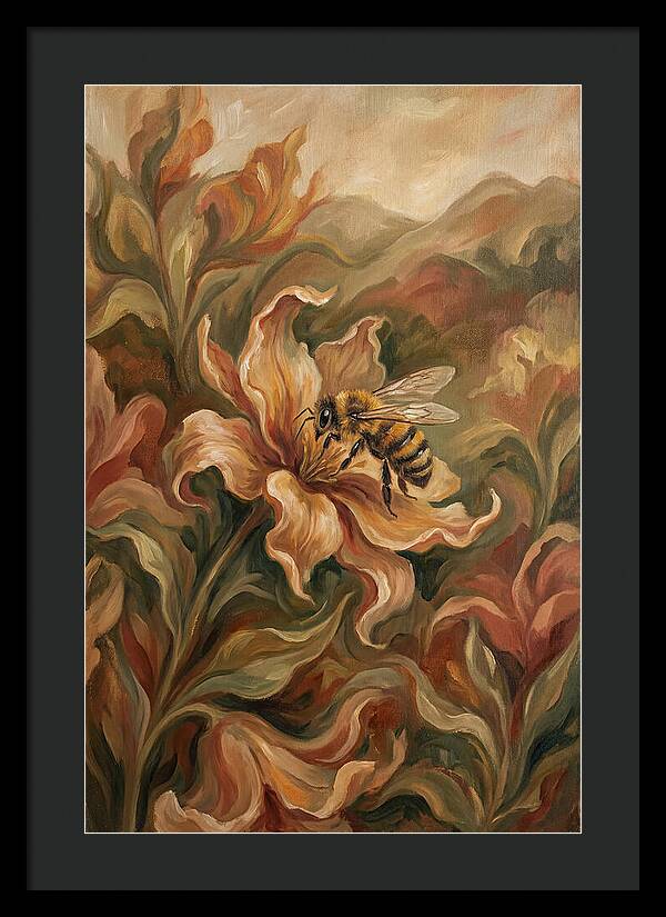 Bee Landing On Flower