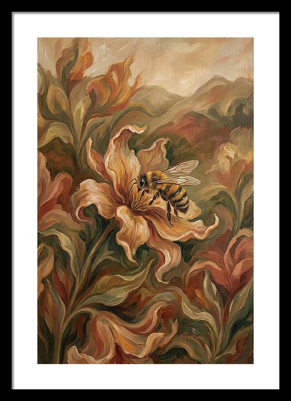 Bee Landing On Flower