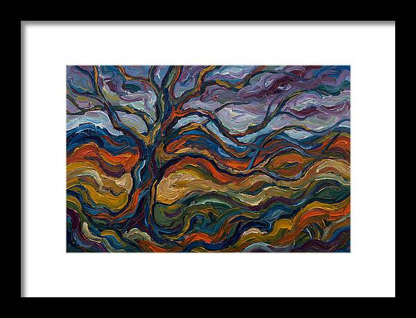 Beech Tree In Expressionist Style