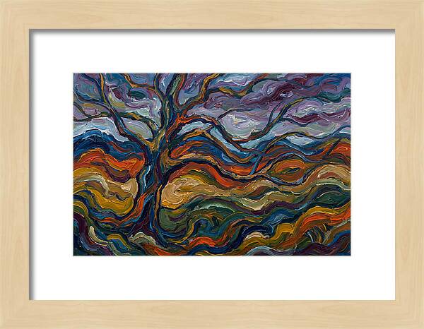 Beech Tree In Expressionist Style