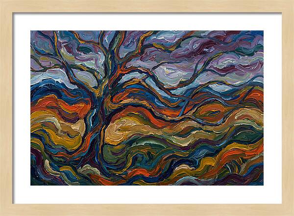 Beech Tree In Expressionist Style