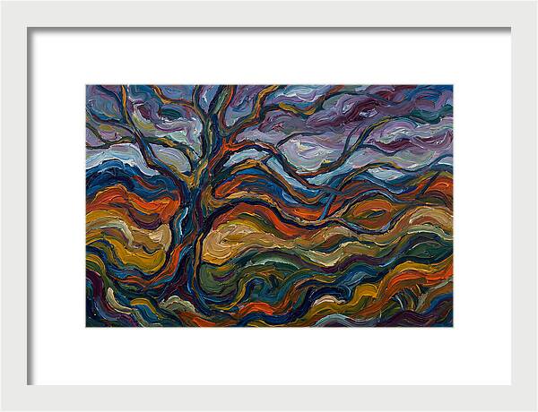 Beech Tree In Expressionist Style
