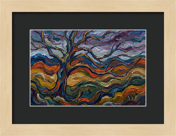 Beech Tree In Expressionist Style