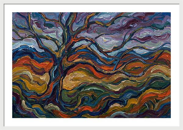 Beech Tree In Expressionist Style