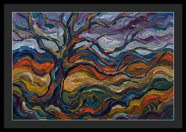 Beech Tree In Expressionist Style