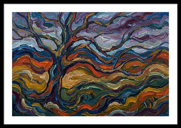 Beech Tree In Expressionist Style