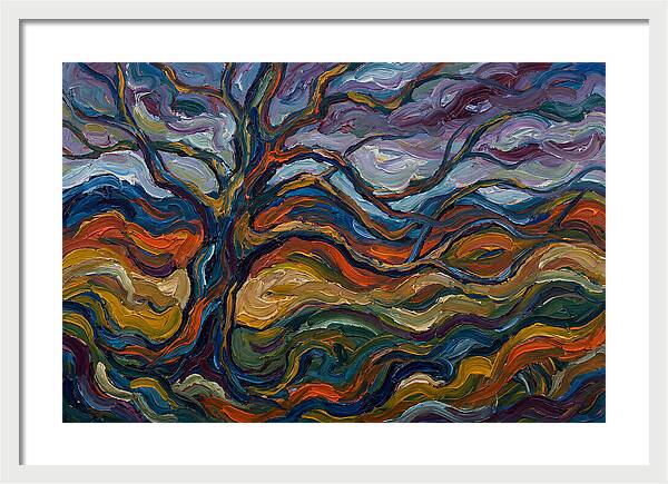 Beech Tree In Expressionist Style