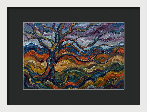 Beech Tree In Expressionist Style