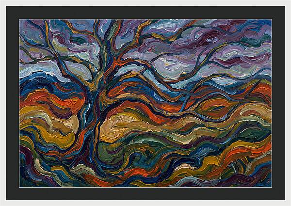 Beech Tree In Expressionist Style