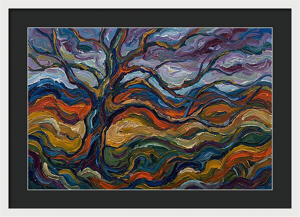 Beech Tree In Expressionist Style