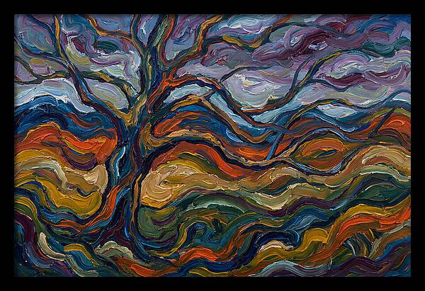 Beech Tree In Expressionist Style