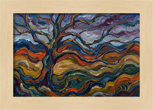 Beech Tree In Expressionist Style