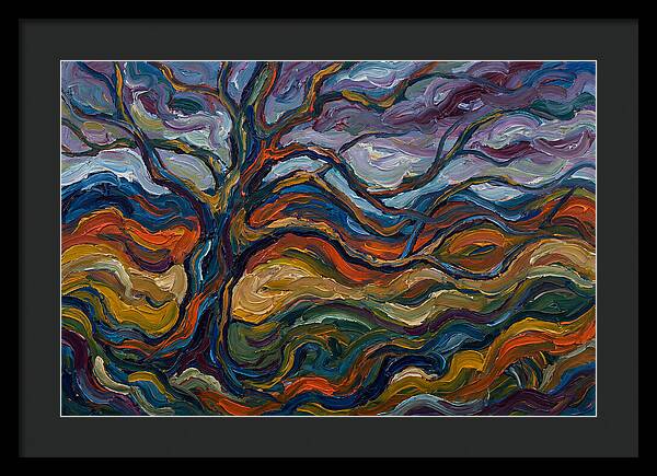 Beech Tree In Expressionist Style