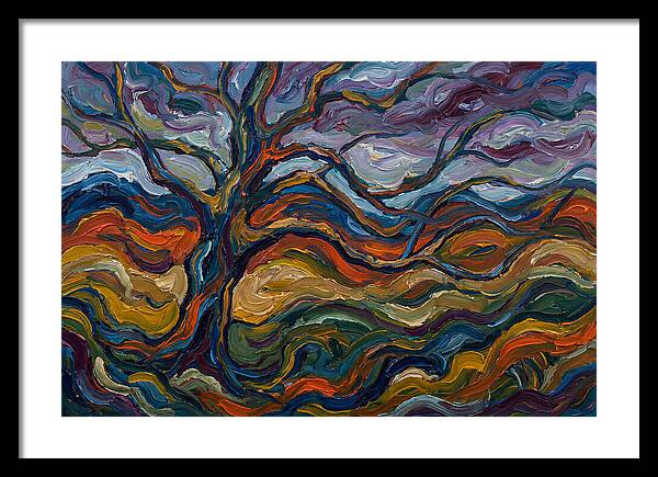 Beech Tree In Expressionist Style