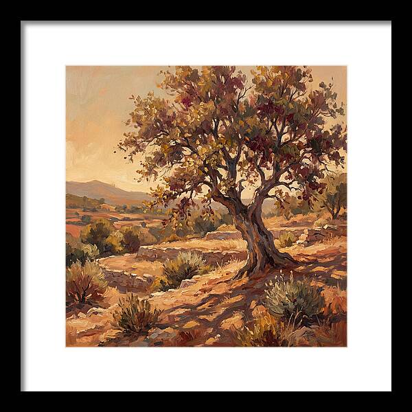 Beech Tree In Mediterranean Landscape