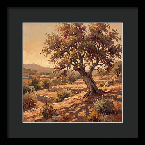 Beech Tree In Mediterranean Landscape