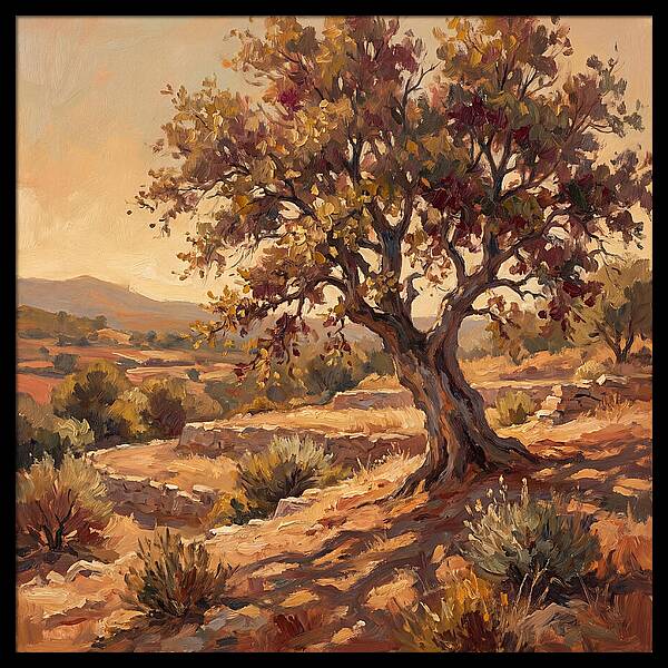 Beech Tree In Mediterranean Landscape