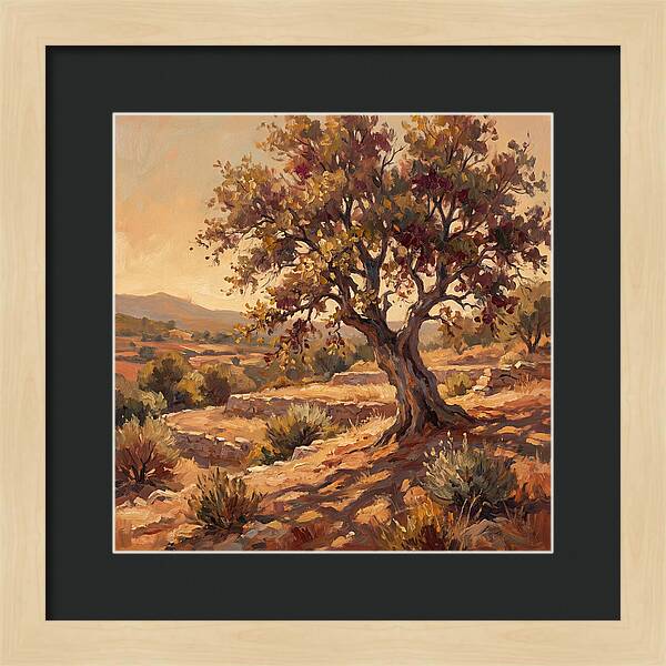 Beech Tree In Mediterranean Landscape