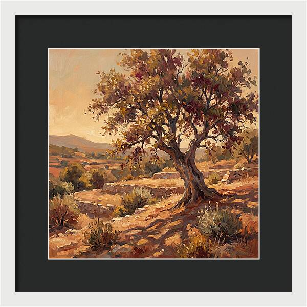 Beech Tree In Mediterranean Landscape