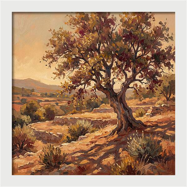 Beech Tree In Mediterranean Landscape