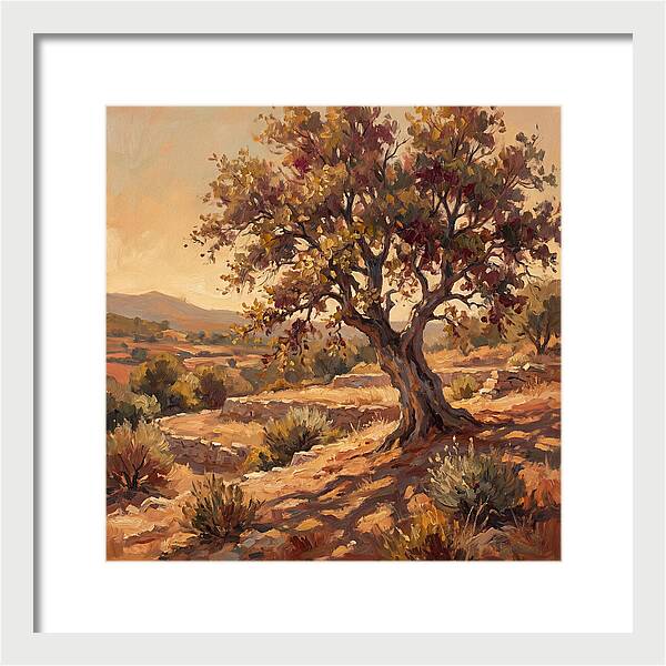Beech Tree In Mediterranean Landscape
