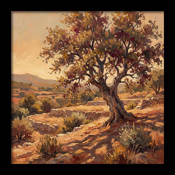 Beech Tree In Mediterranean Landscape