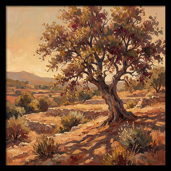Beech Tree In Mediterranean Landscape