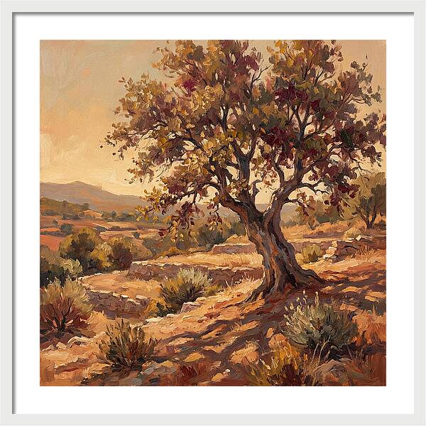 Beech Tree In Mediterranean Landscape