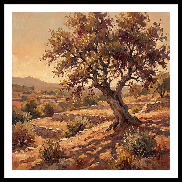 Beech Tree In Mediterranean Landscape