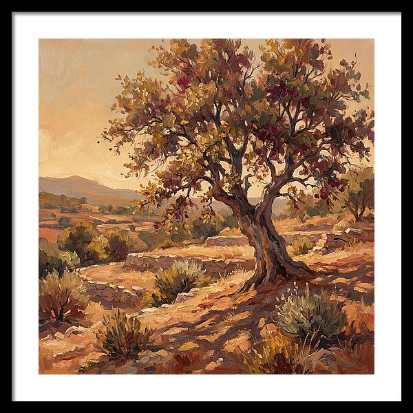 Beech Tree In Mediterranean Landscape