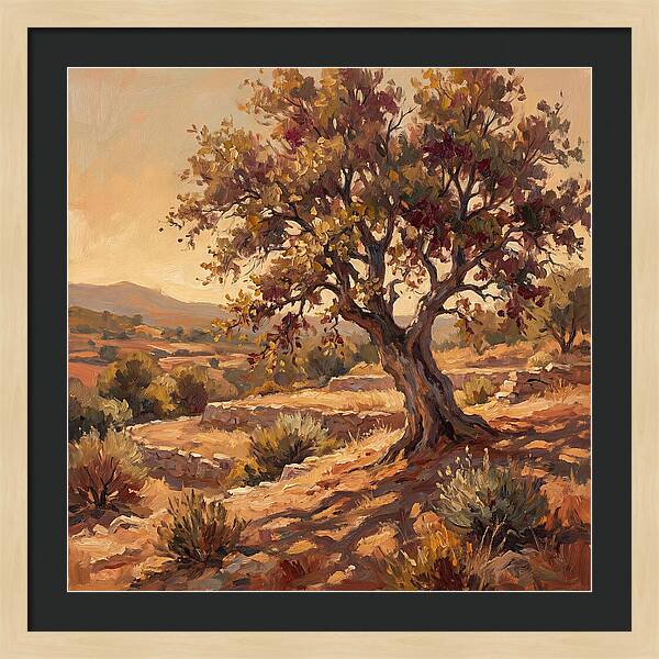Beech Tree In Mediterranean Landscape
