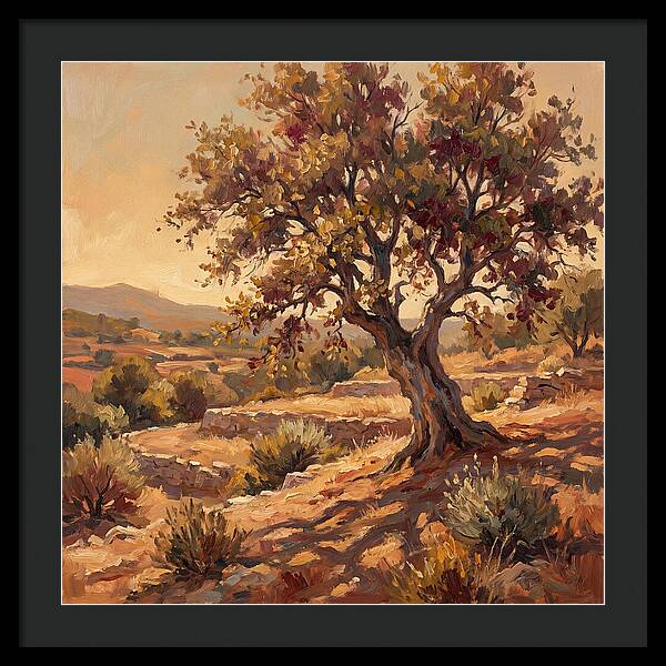 Beech Tree In Mediterranean Landscape