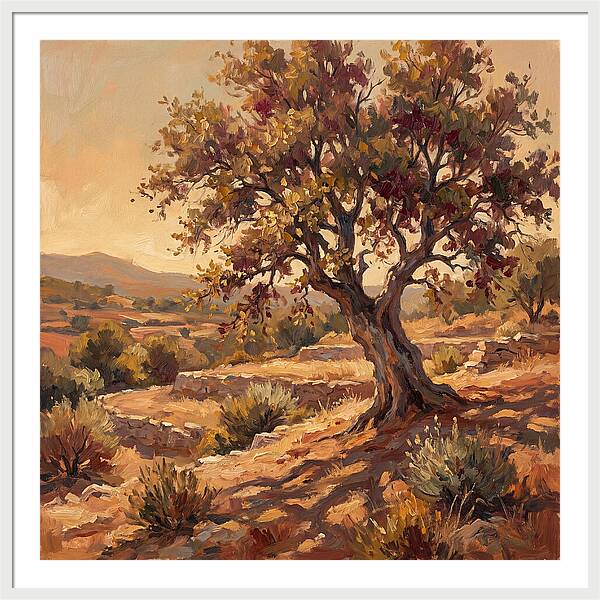 Beech Tree In Mediterranean Landscape