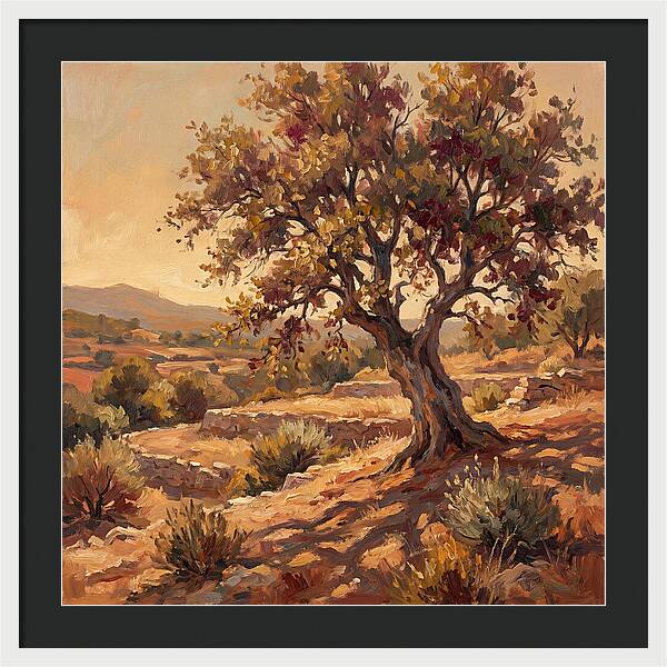 Beech Tree In Mediterranean Landscape