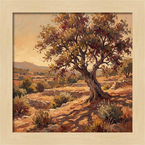 Beech Tree In Mediterranean Landscape