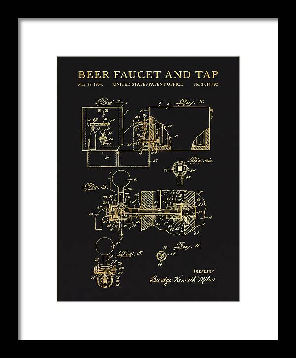 Beer Faucet And Tap Gold Patent Us2014492a