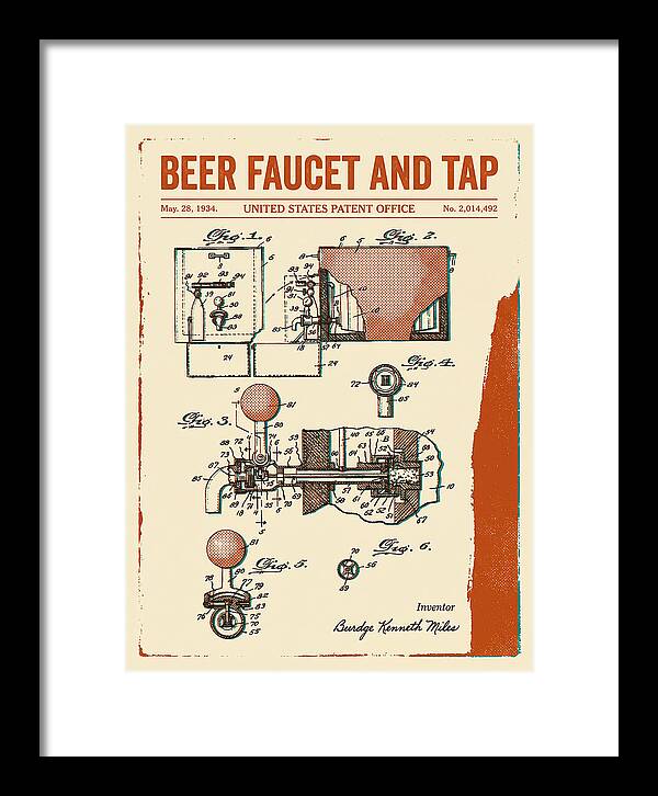 Beer Faucet And Tap Retro Patent Us2014492a