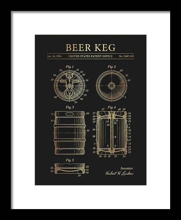Beer Keg Gold Patent Us2087349a