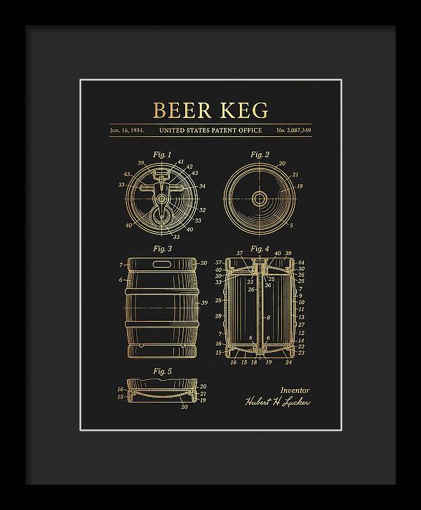 Beer Keg Gold Patent Us2087349a