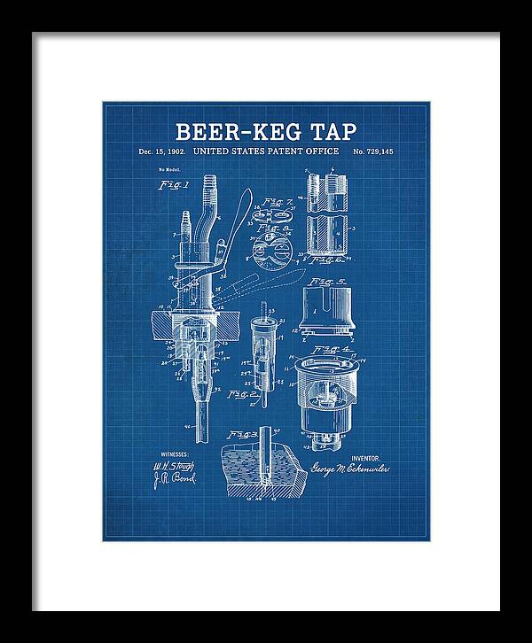 Beer Keg Tap Blueprint Patent Us729145a