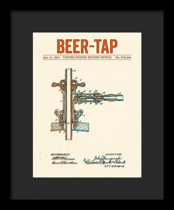 Beer Tap Retro Patent Us879604a