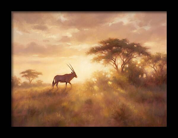 Beisa Oryx At Dawn