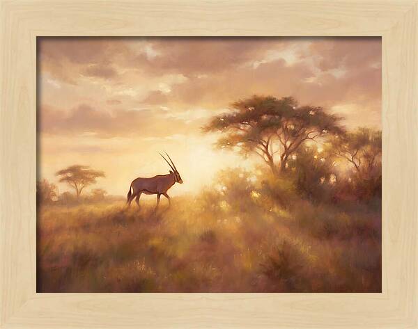 Beisa Oryx At Dawn