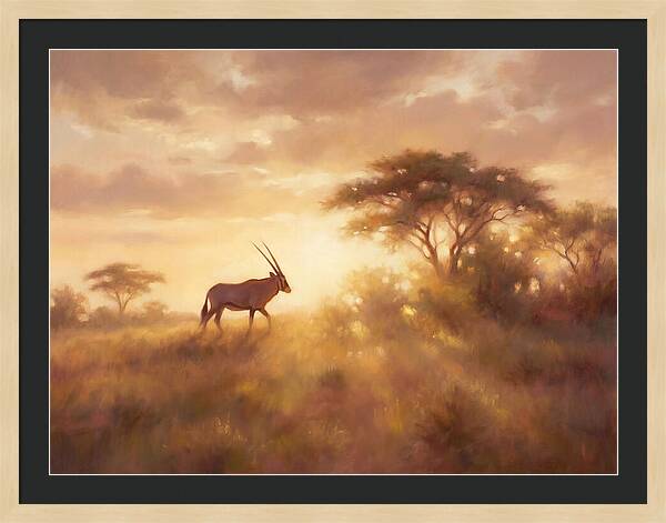 Beisa Oryx At Dawn