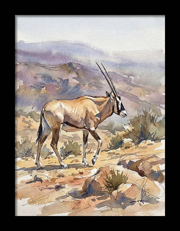 Beisa Oryx In Natural Habitat
