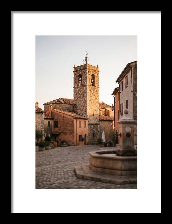 Bell Tower In Village Square