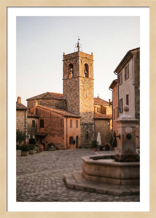 Bell Tower In Village Square