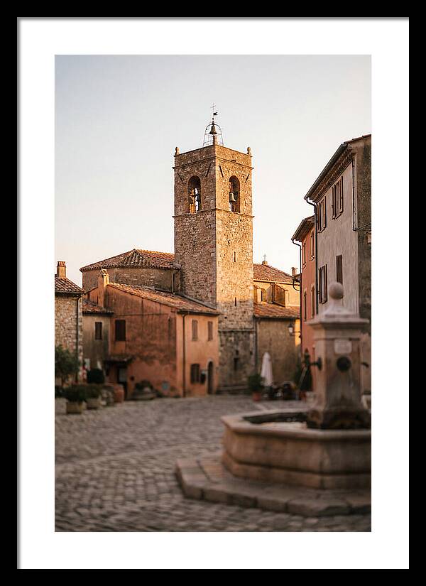Bell Tower In Village Square